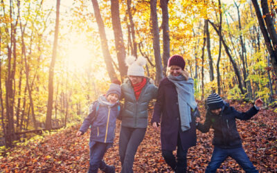 famille en promenade